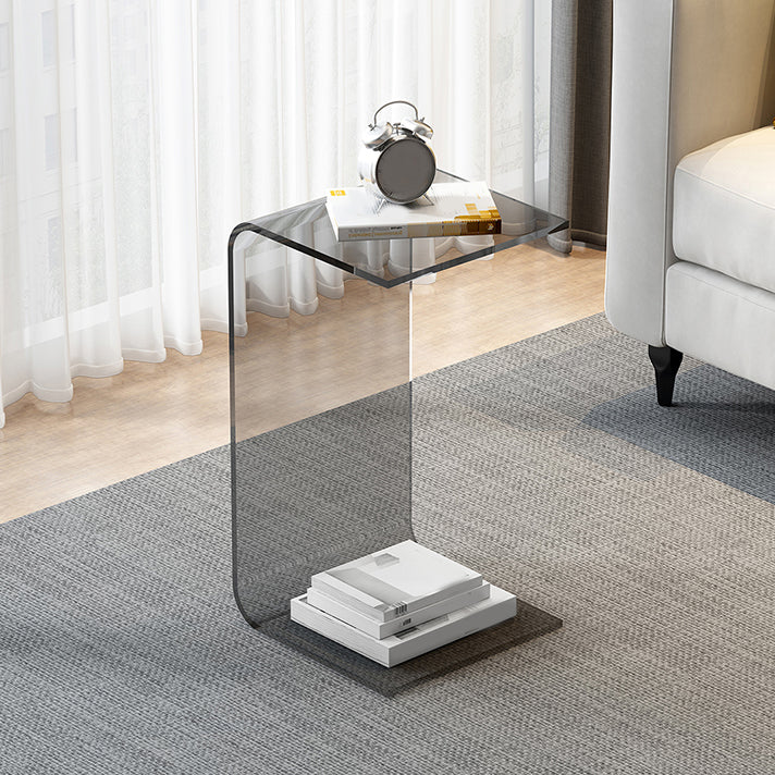 C-Shape Sofa Side Accent Table Plastic Contemporary Side Table