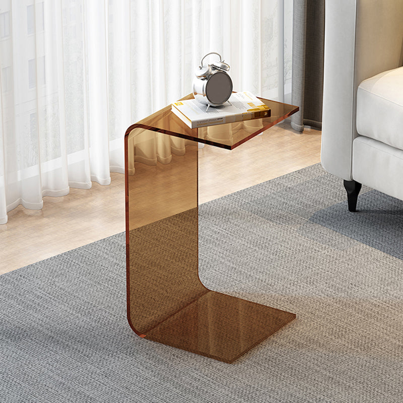 C-Shape Sofa Side Accent Table Plastic Contemporary Side Table
