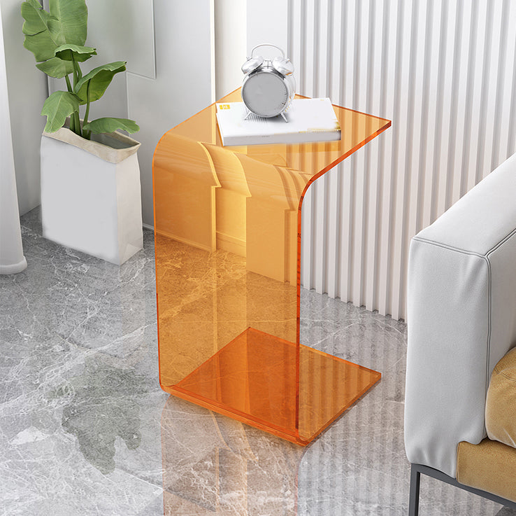 C-Shape Sofa Side Accent Table Plastic Contemporary Side Table