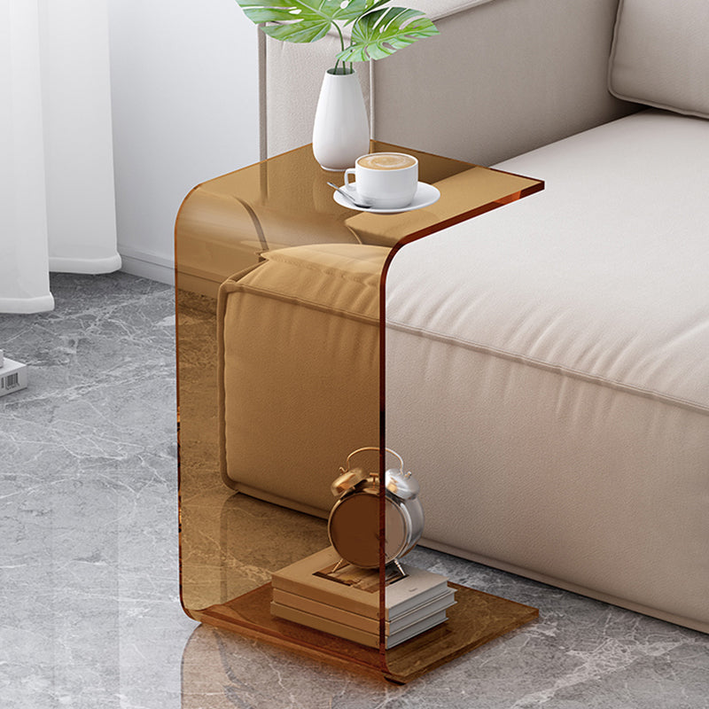 C-Shape Sofa Side Accent Table Plastic Contemporary Side Table