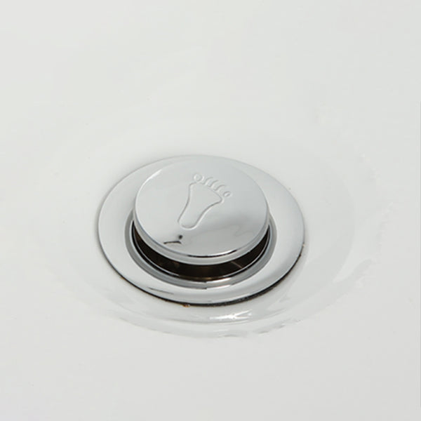 Free Form Corner Bathtub Acrylic Soaking White Modern Back to Wall Bathtub