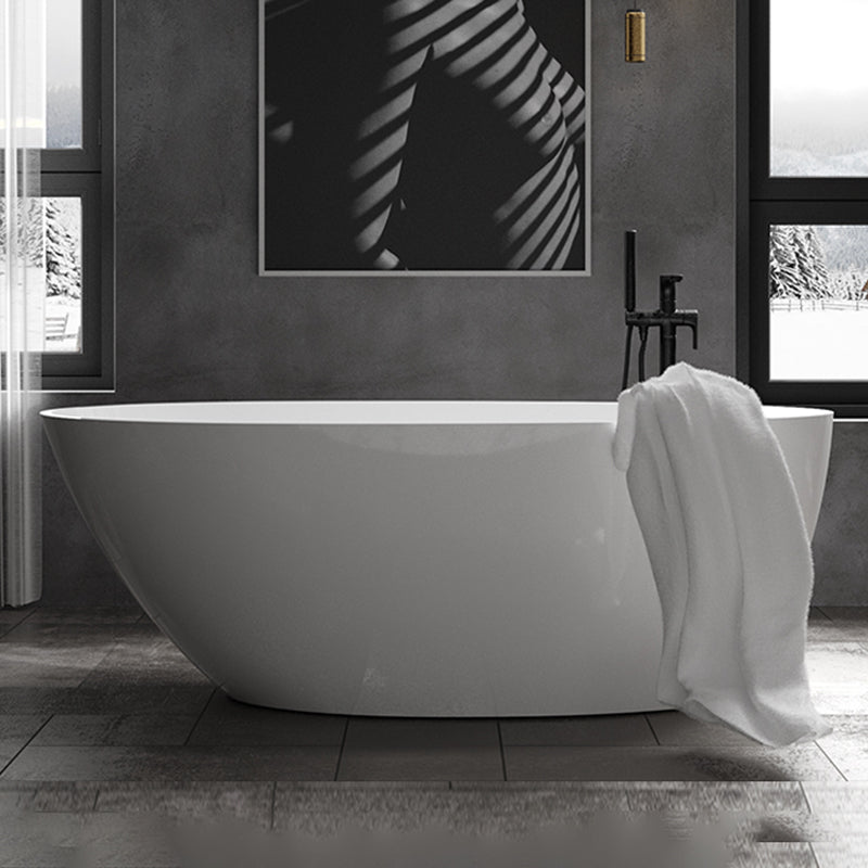 Freestanding Soaking Bathtub Antique Finish Back to Wall Bath Tub