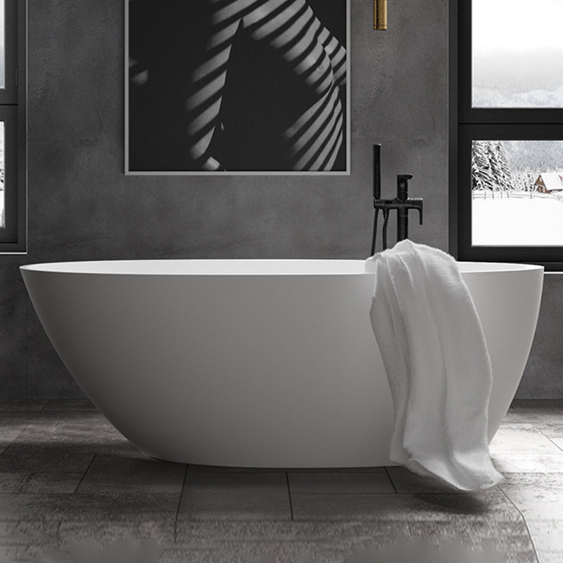 Freestanding Soaking Bathtub Antique Finish Back to Wall Bath Tub