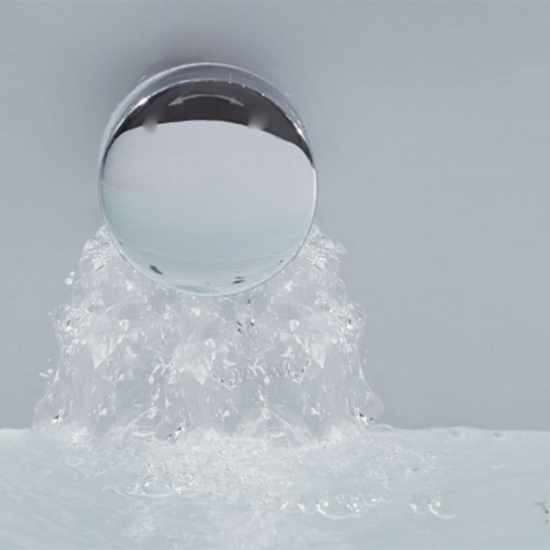 Freestanding Acrylic Bathtub Soaking White Square Modern Back to Wall Bathtub