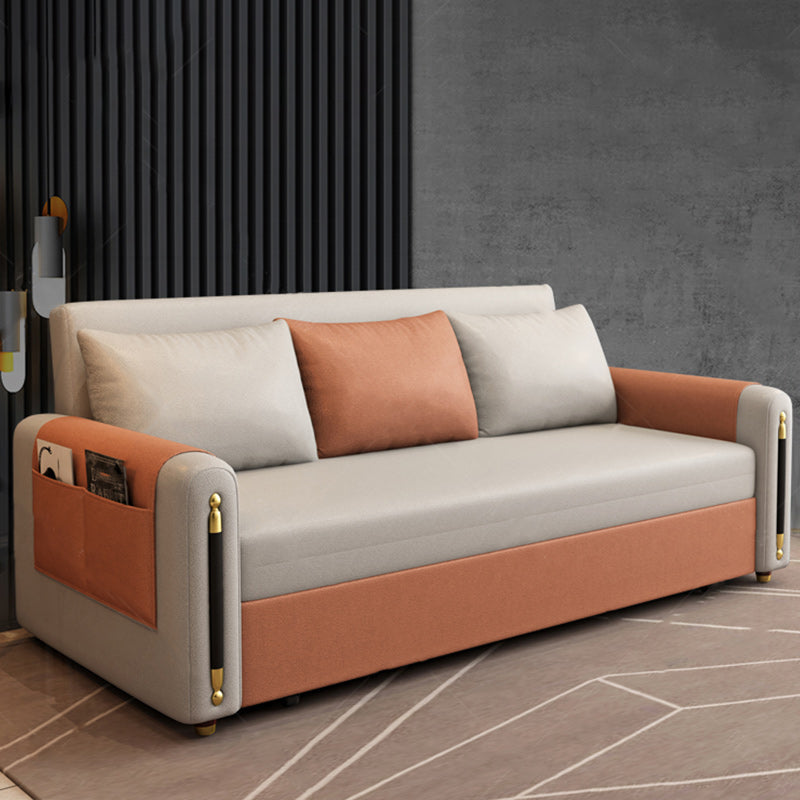 32" Wide Scandinavian Futon Sofa Bed Folding Futon Sleeper Sofa