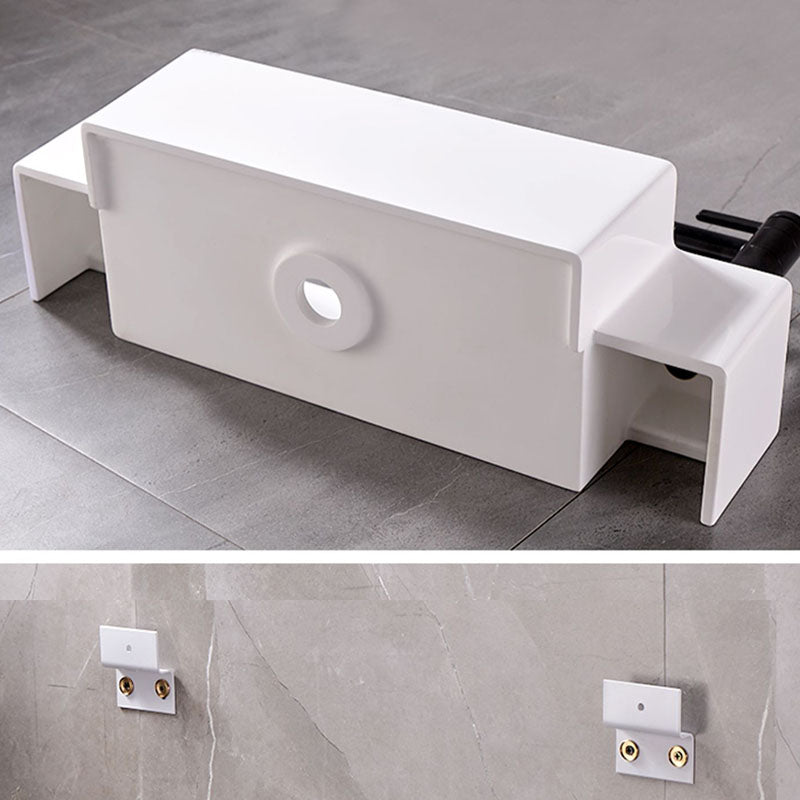Contemporary Toilet Bowl Wall Mount One-Piece Toilet Flush Toilet (Faucet not Included)