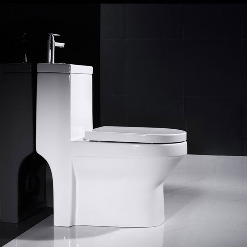 Modern Toilet Bowl Floor Mounted Porcelain All-In-One Flush Toilet