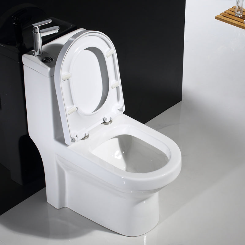 Modern Toilet Bowl Floor Mounted Porcelain All-In-One Flush Toilet