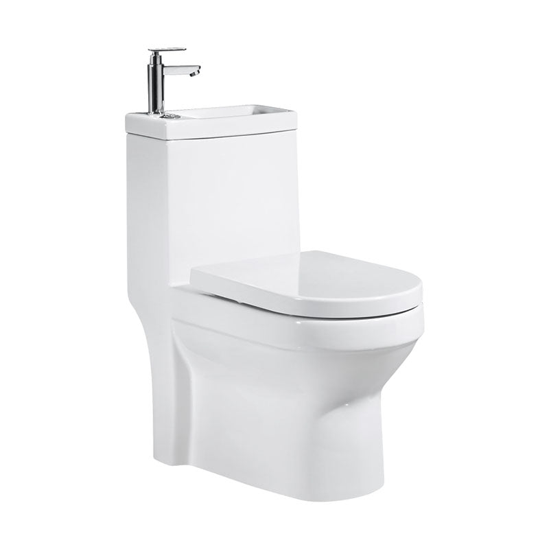 Modern Toilet Bowl Floor Mounted Porcelain All-In-One Flush Toilet