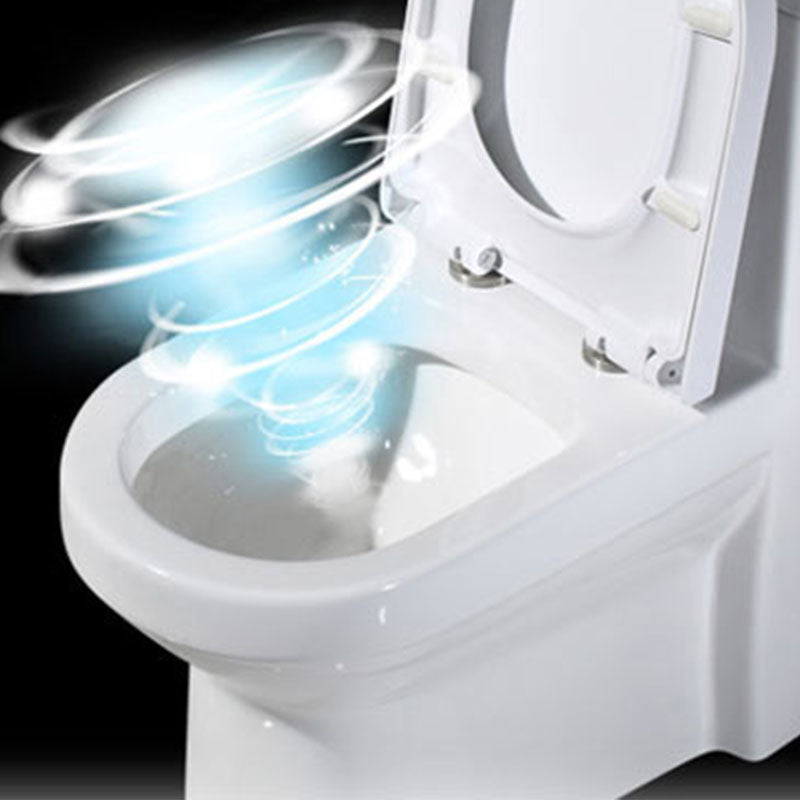 Modern Toilet Bowl Floor Mounted Porcelain All-In-One Flush Toilet