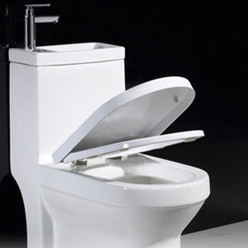 Modern Toilet Bowl Floor Mounted Porcelain All-In-One Flush Toilet