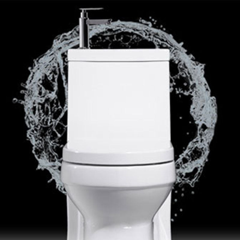 Modern Toilet Bowl Floor Mounted Porcelain All-In-One Flush Toilet