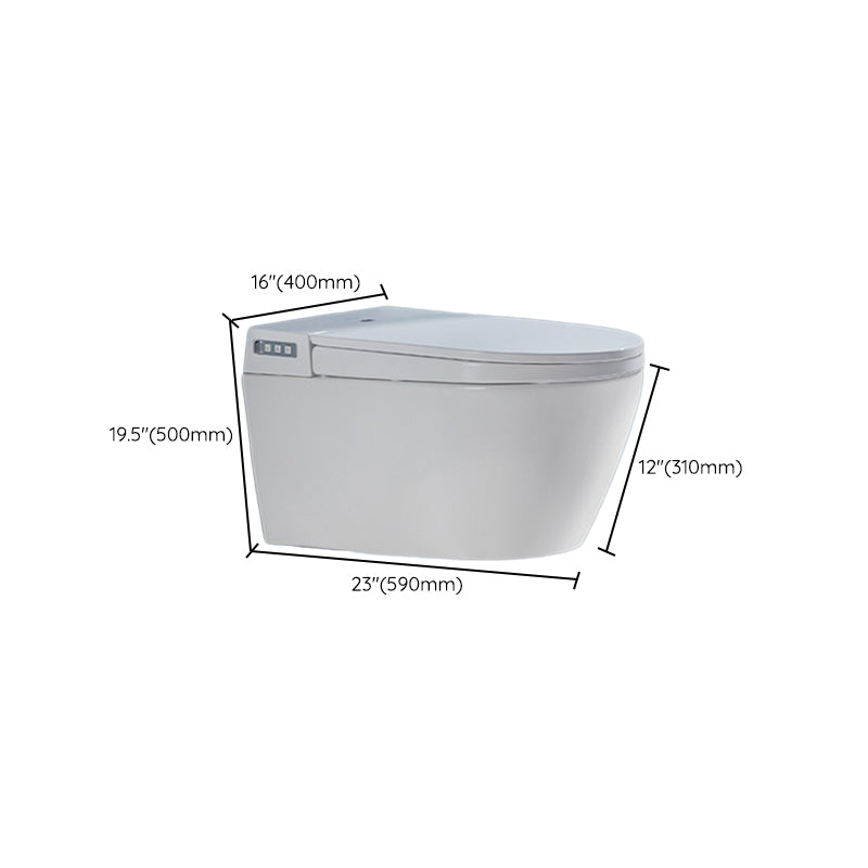 Contemporary Toilet Bowl One Piece Toilet Wall Mount Porcelain Flush Toilet