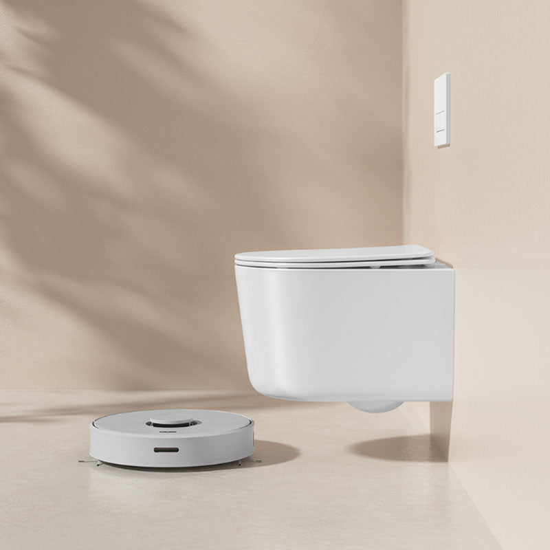 Modern Toilet Bowl Wall Mount Porcelain All-In-One Flush Toilet