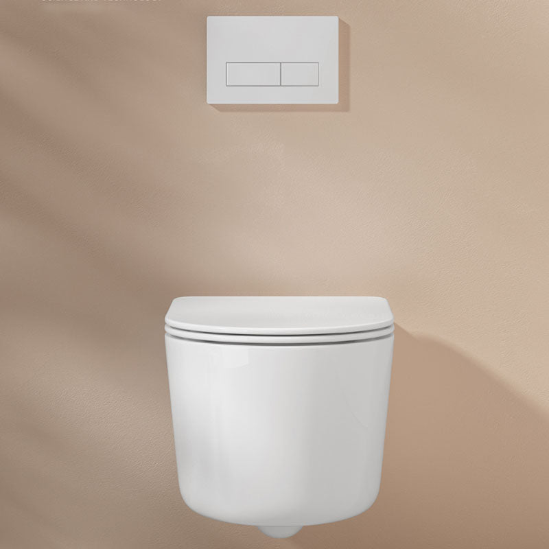 Modern Toilet Bowl Wall Mount Porcelain All-In-One Flush Toilet