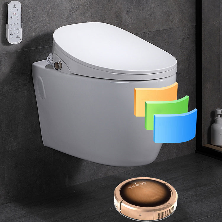 Contemporary Flush Toilet One Piece Wall Mount Porcelain Urine Toilet