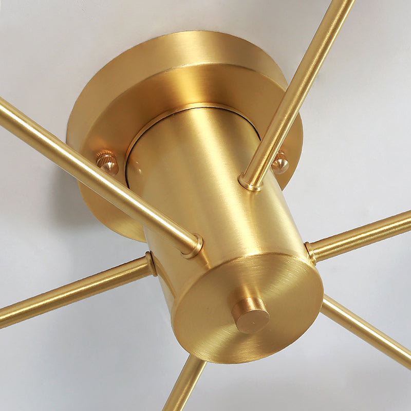 Nordic Style Ceiling Light Glass Shade Ball Shape Ceiling Lamp for Living Room