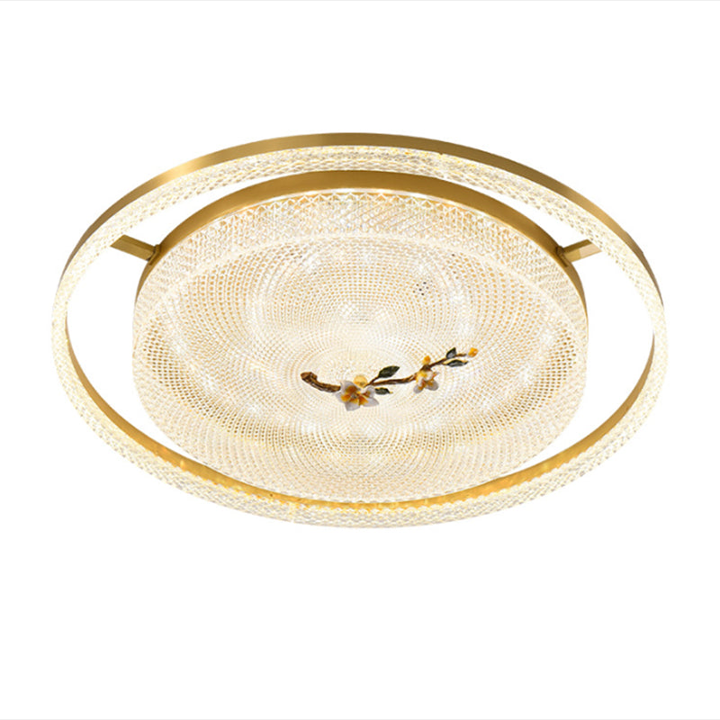 Creative Ceiling Lamp Metal LED Flush Mount Light Fixture with Acrylic Shade