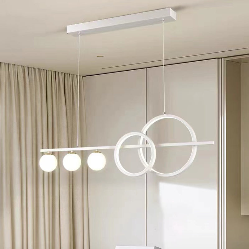 Modernism White Kitchen Island Lighting Acrylic Ceiling Light