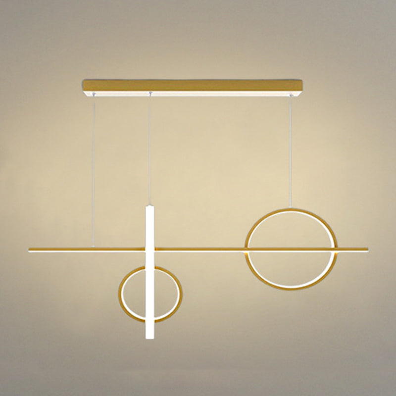 Modern Island Lighting Linear LED Ceiling Light for Dining Room