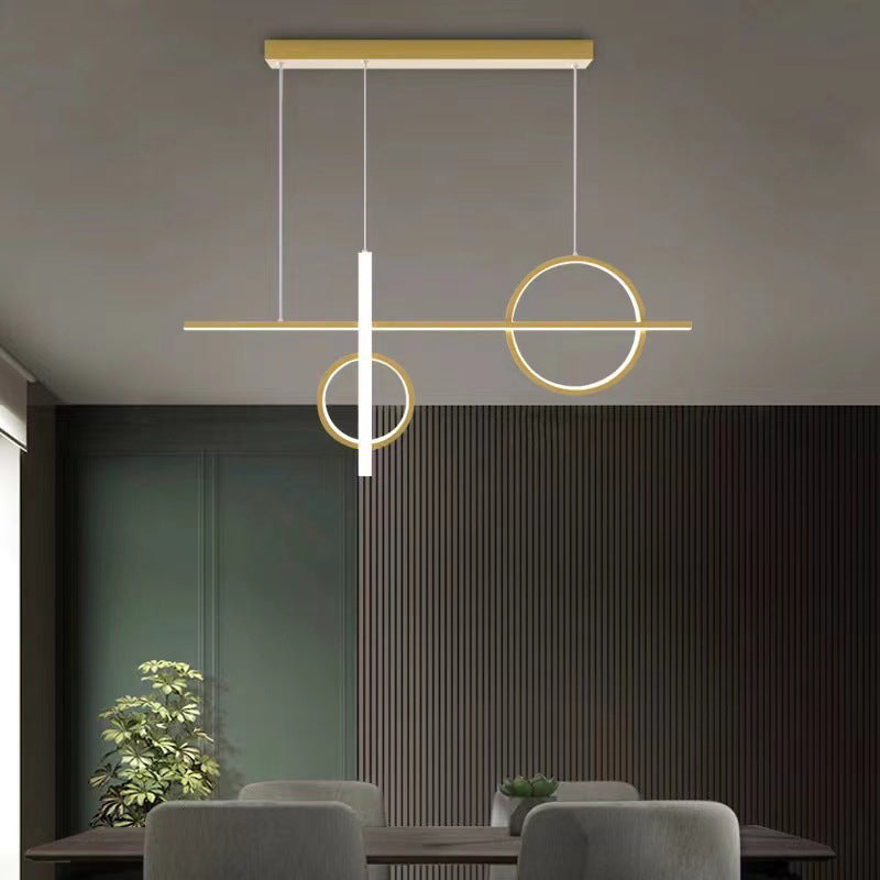 Modern Island Lighting Linear LED Ceiling Light for Dining Room