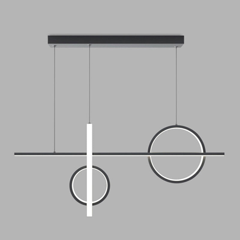 Modern Island Lighting Linear LED Ceiling Light for Dining Room