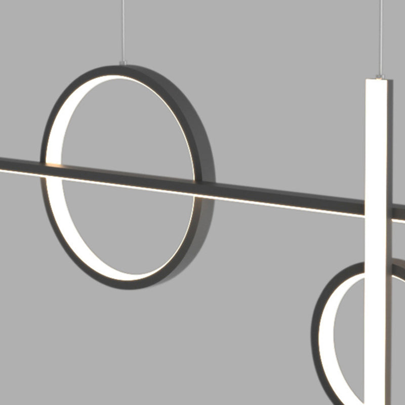 Modern Island Lighting Linear LED Ceiling Light for Dining Room