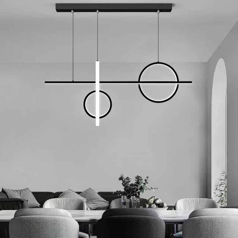 Modern Island Lighting Linear LED Ceiling Light for Dining Room