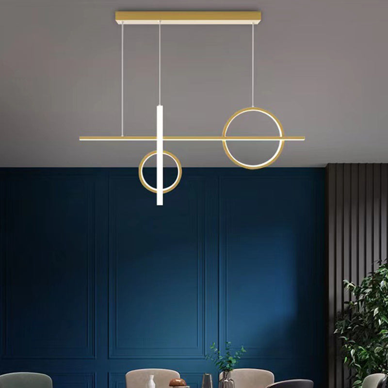 Modern Island Lighting Linear LED Ceiling Light for Dining Room