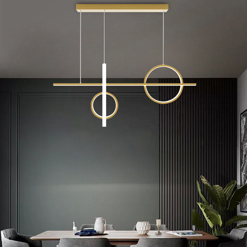 Modern Island Lighting Linear LED Ceiling Light for Dining Room
