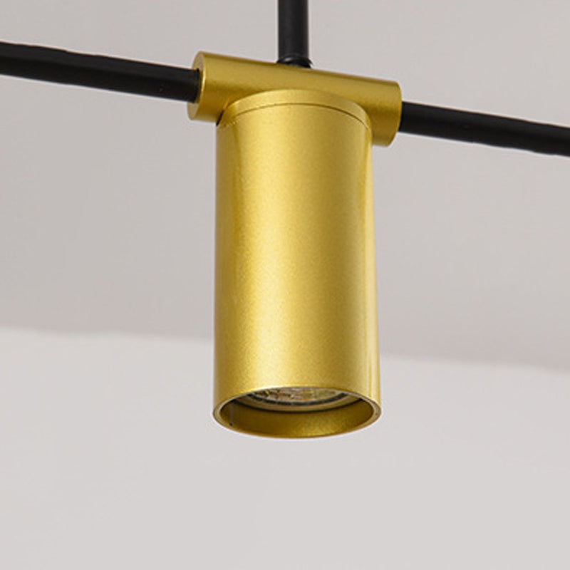 7-Light Modern Kitchen Island Lighting Metal Ceiling Light for Dining Room