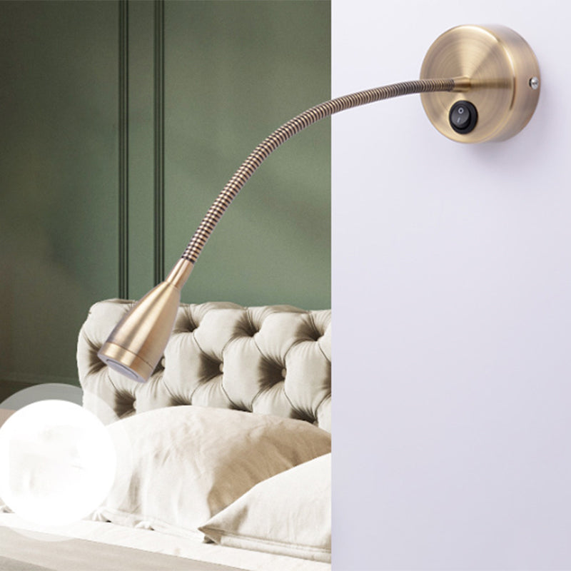 Armed Wall Lighting Simplicity Metal 1 Light Wall Sconces for Bedroom