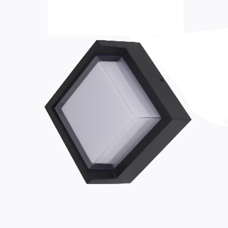 Square Wall Lighting Simplicity Metal 1 Light Rustic Wall Sconces in Black