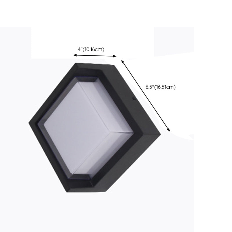 Square Wall Lighting Simplicity Metal 1 Light Rustic Wall Sconces in Black