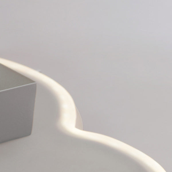 Single Modern White Wall Mounted Sconce Unique Wall Light for Foyer