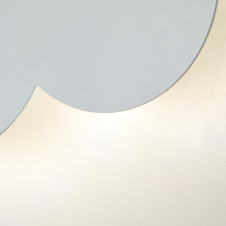 Single Modern White Wall Mounted Sconce Unique Wall Light for Foyer