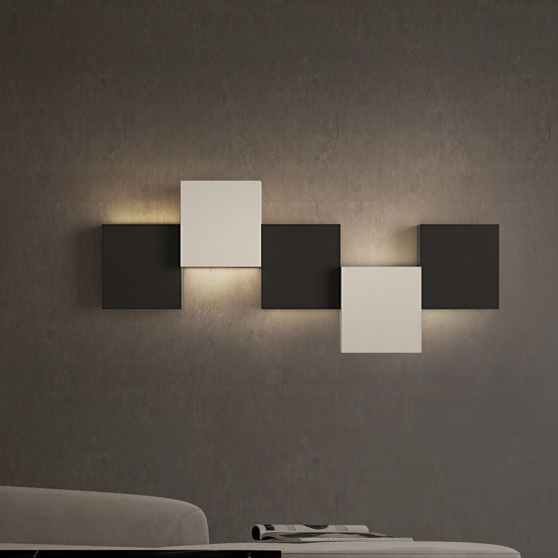 Modern 2/3/5-Light White/Black Wall Mounted Sconce Metal Wall Light