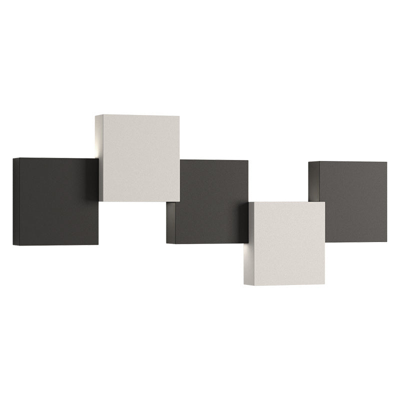 Modern 2/3/5-Light White/Black Wall Mounted Sconce Metal Wall Light