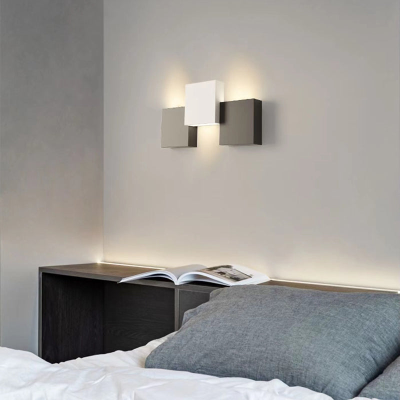 Modern 2/3/5-Light White/Black Wall Mounted Sconce Metal Wall Light