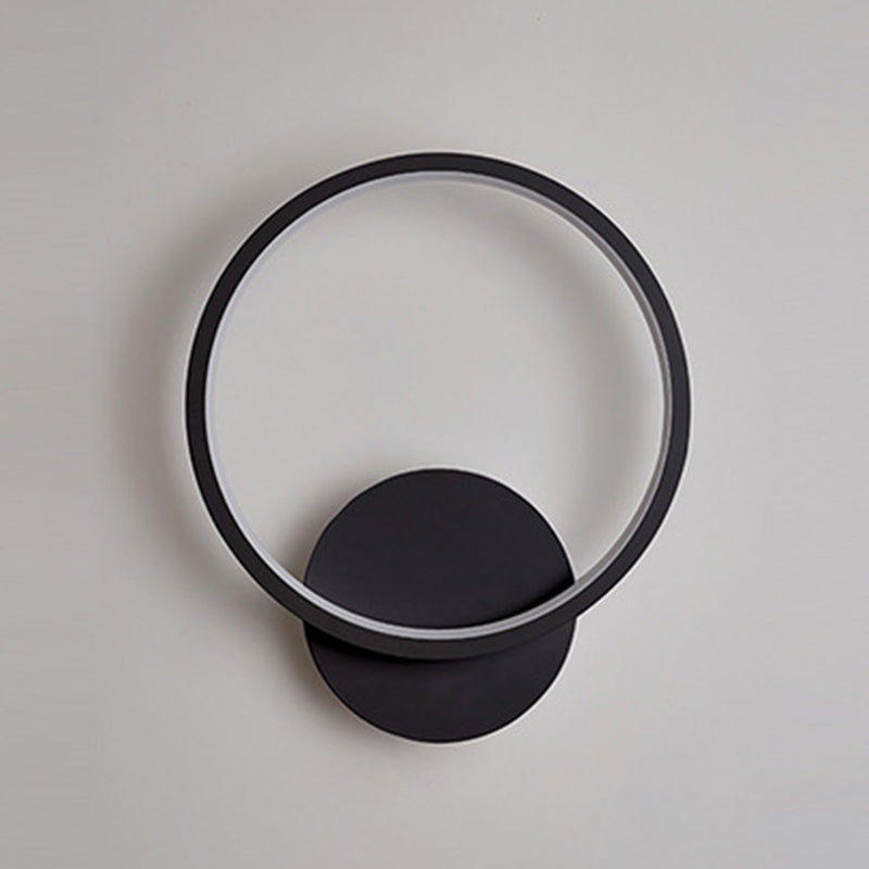 Modernism Single White/Black Wall Mounted Sconce Metal LED Wall Light