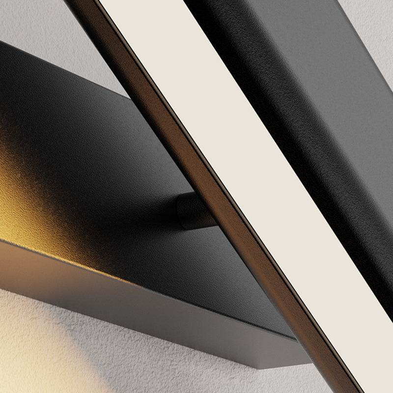 Modernism Single Black Wall Mounted Sconce LED Metal Wall Light