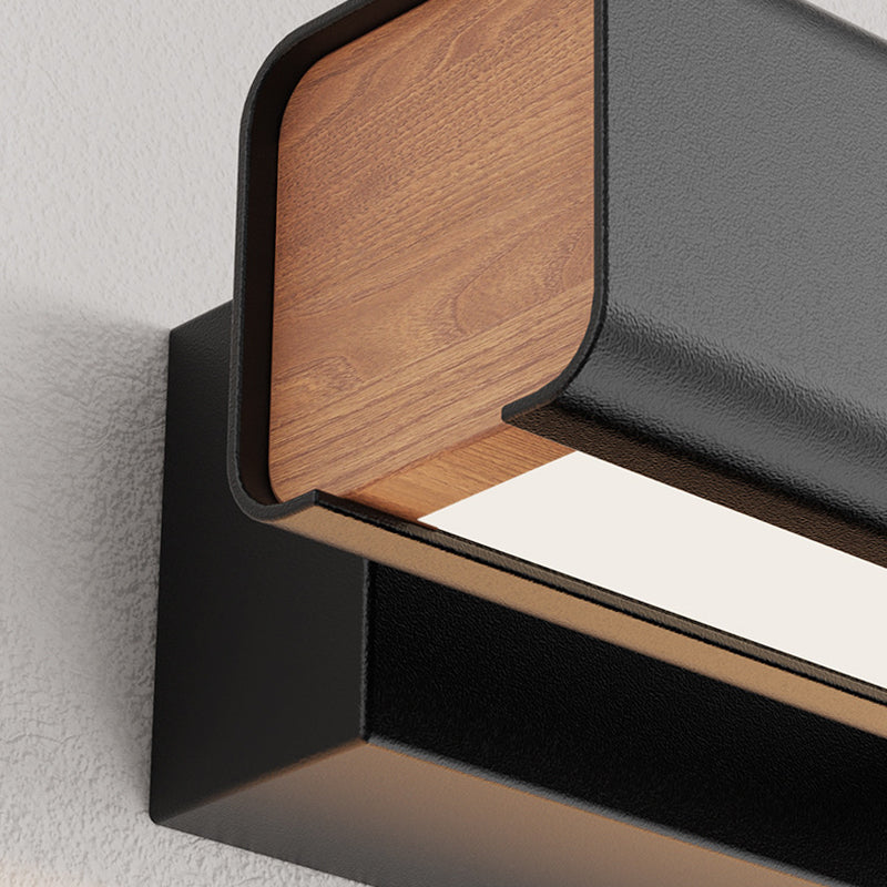 Modernism Single Black Wall Mounted Sconce LED Metal Wall Light