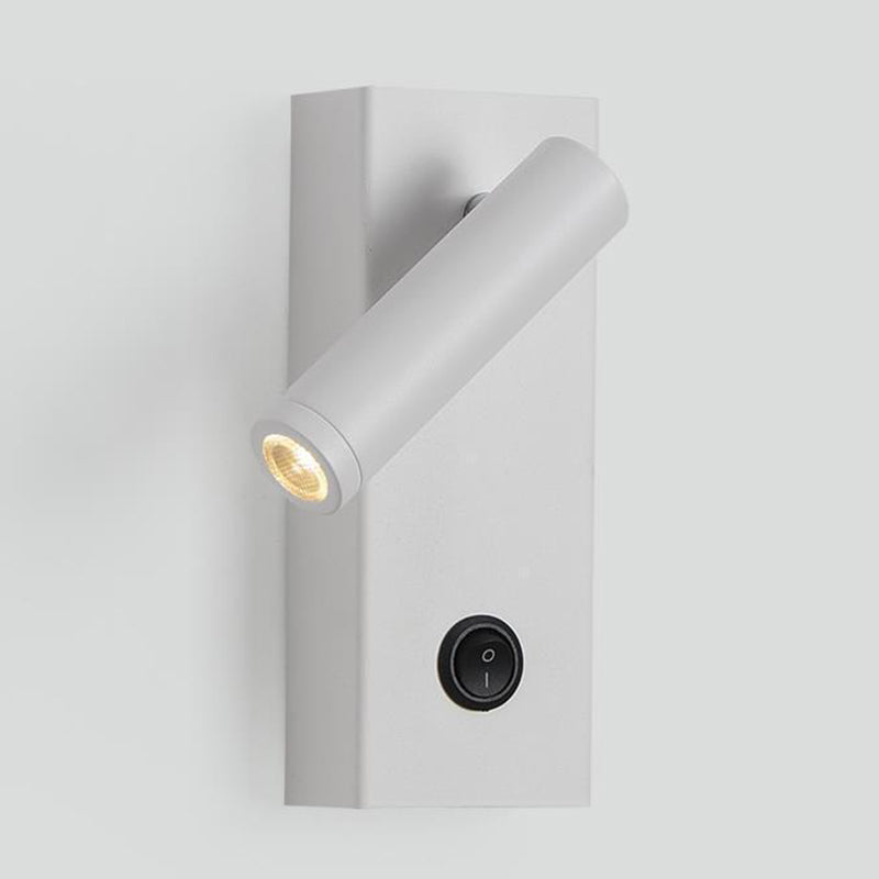 White/Black Modern Single Wall Mounted Sconce LED Metal Wall Light