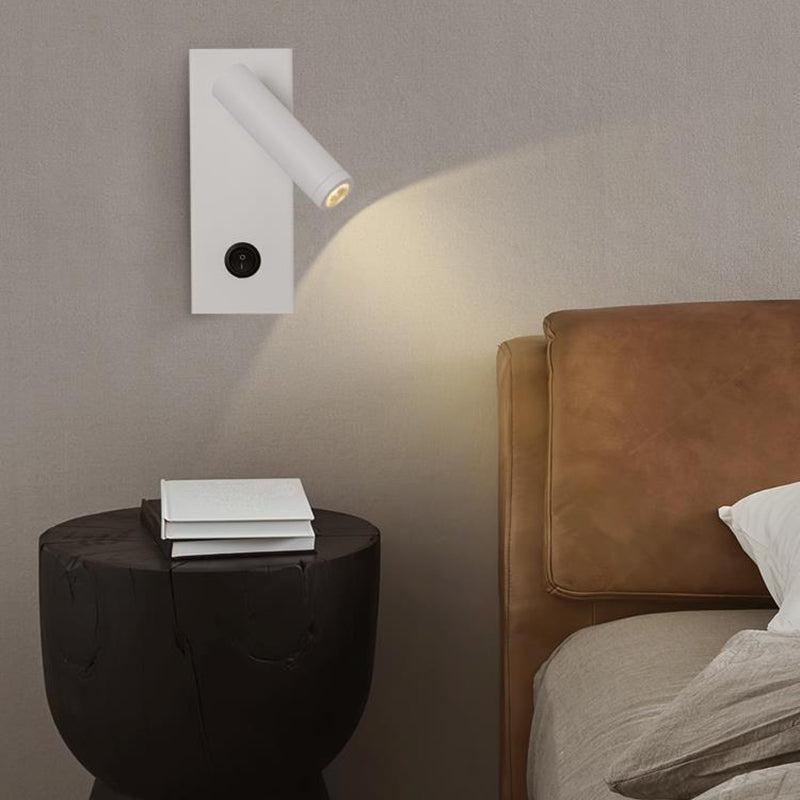 White/Black Modern Single Wall Mounted Sconce LED Metal Wall Light