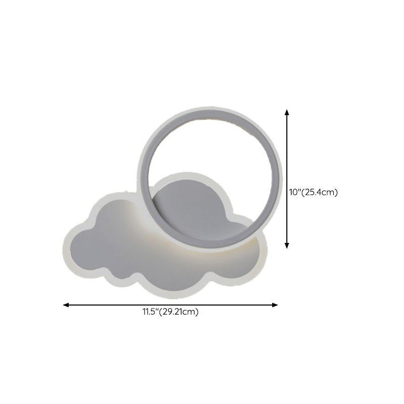 Single Modernism White Wall Mounted Sconce LED Statement Wall Light