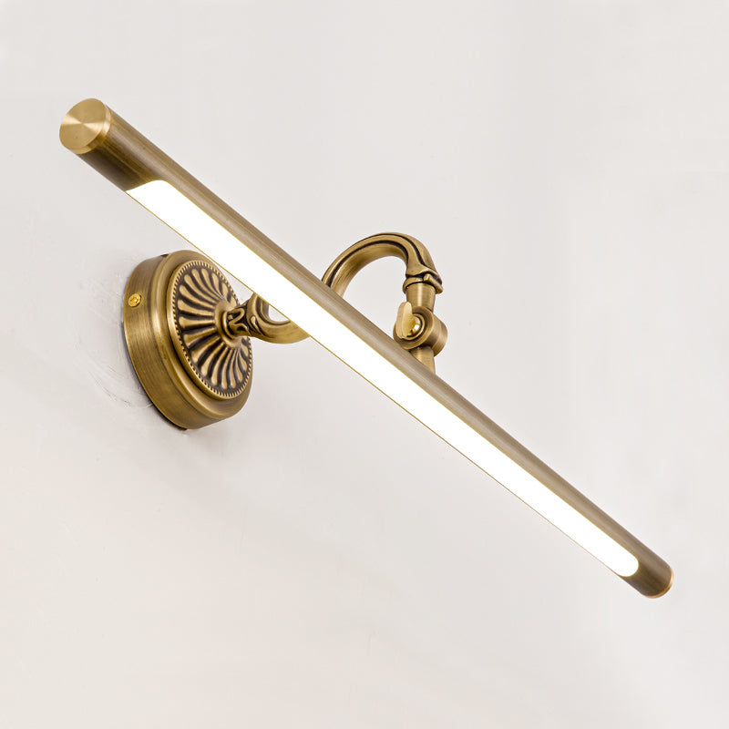 1-Light Mirror Front Light Modern LED Vanity Light with Acrylic Shade for Bathroom