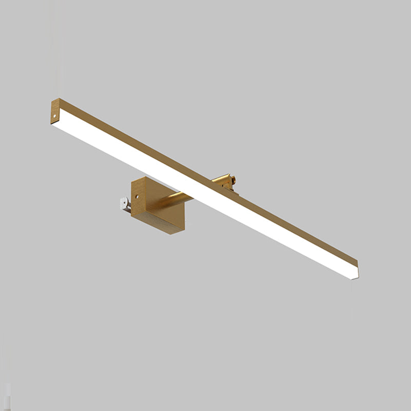 Modern Simple Mirror Front Light LED Vanity Light with Acrylic Shade for Bathroom