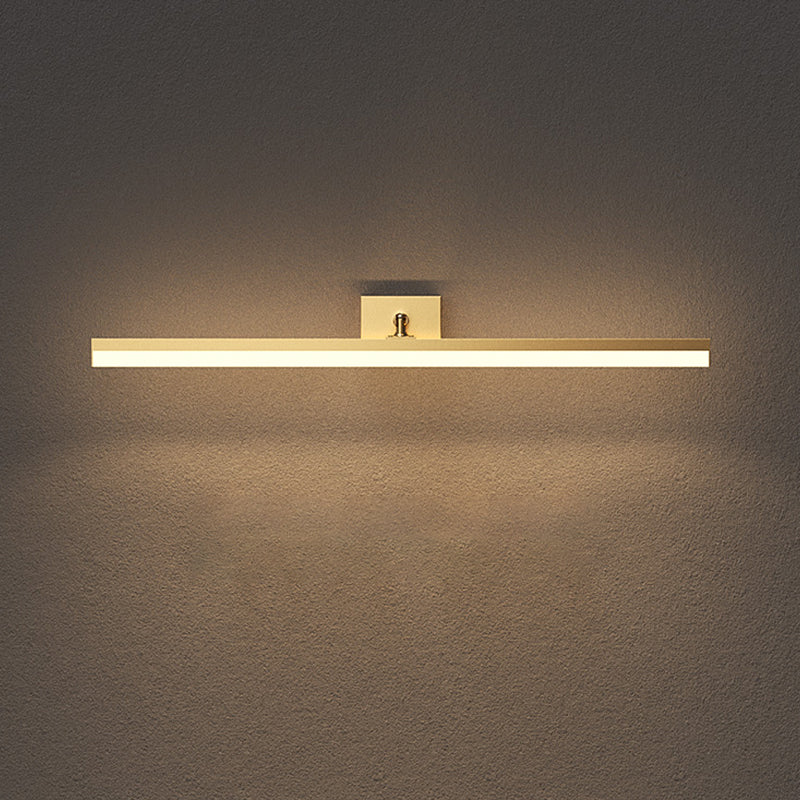 Modern Simple Mirror Front Light LED Vanity Light with Acrylic Shade for Bathroom