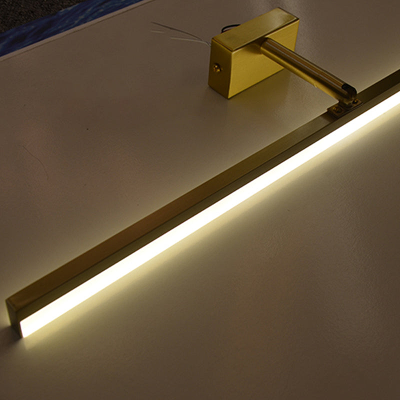 Modern Simple Mirror Front Light LED Vanity Light with Acrylic Shade for Bathroom