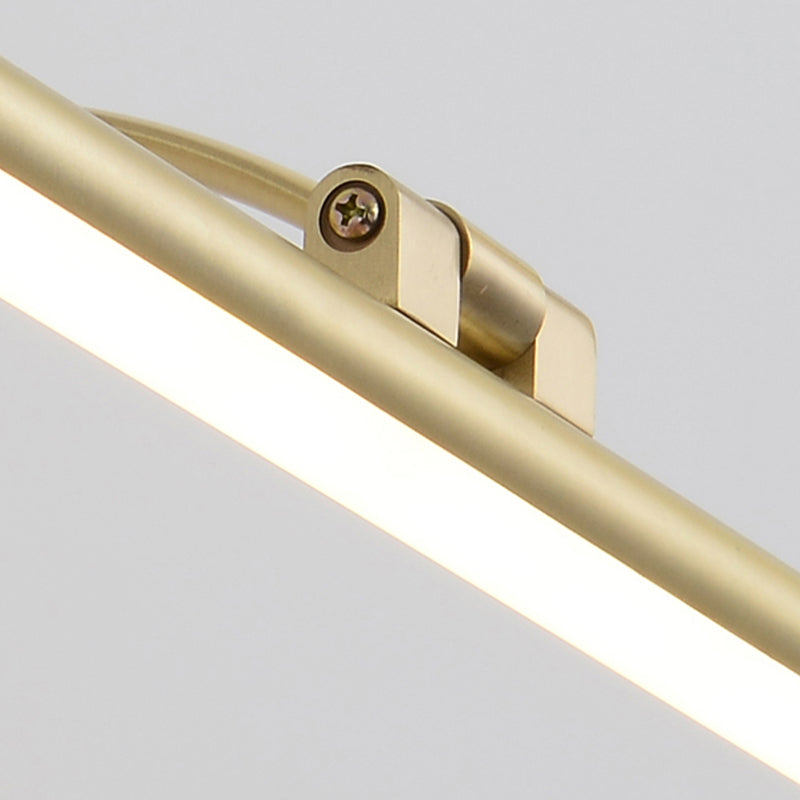 LED Copper Mirror Front Light Modern Vanity Light with Acrylic Shade for Bathroom